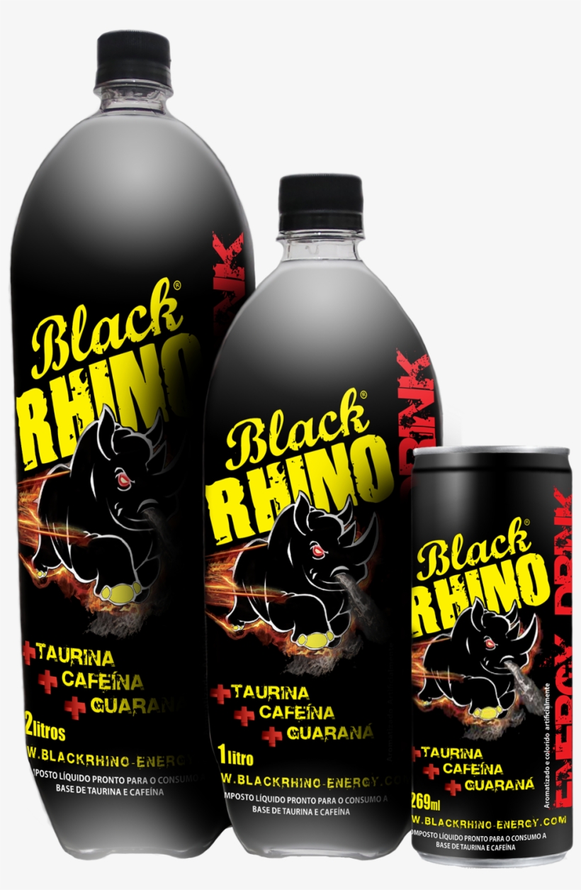 Energy Drink Swimmer Hiker Cyclist - Black Rhino Energy Drink, transparent png #4606090