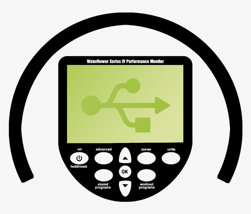 S4 Monitor With Usb - Waterrower S4 Monitor Usb, transparent png #4606475