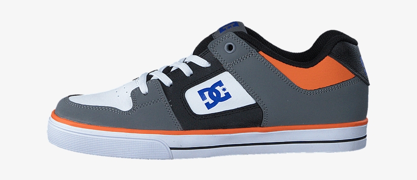 Dc Shoes Dc Kids Pure Elastic B Shoe Grey/blue/white - Dc Shoes, transparent png #4606863