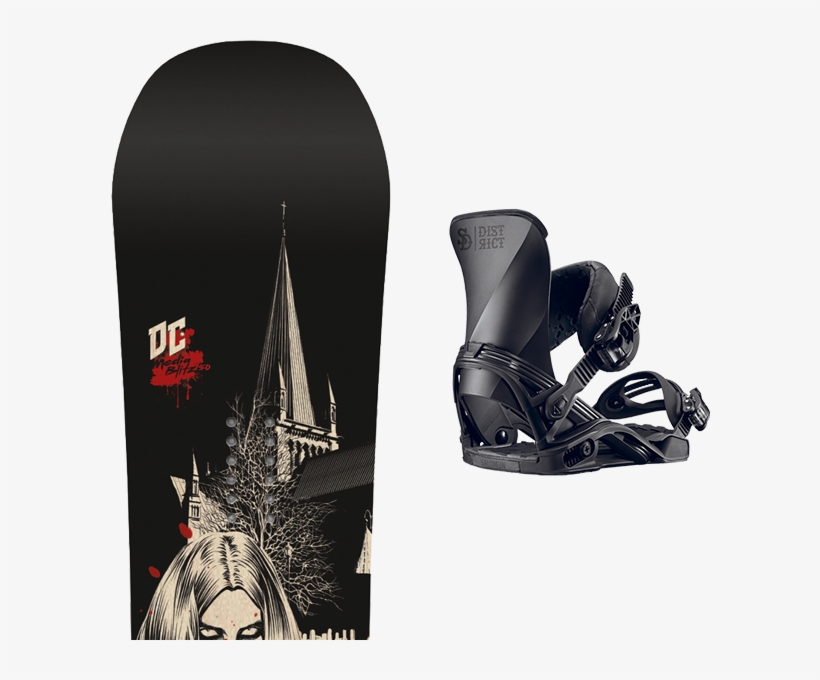 Dc Shoes Media Blitz 2017 Salomon District Black - Salomon District Bindings - Black, transparent png #4606978