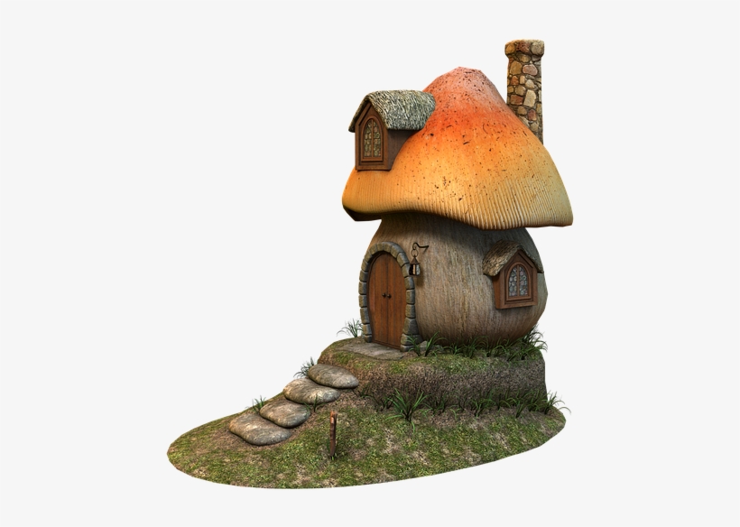 Mushroom, Home, Fairy Tales, Cottage, Mushroom House - Power Of One: The Prequel To Gazore!, transparent png #4607287
