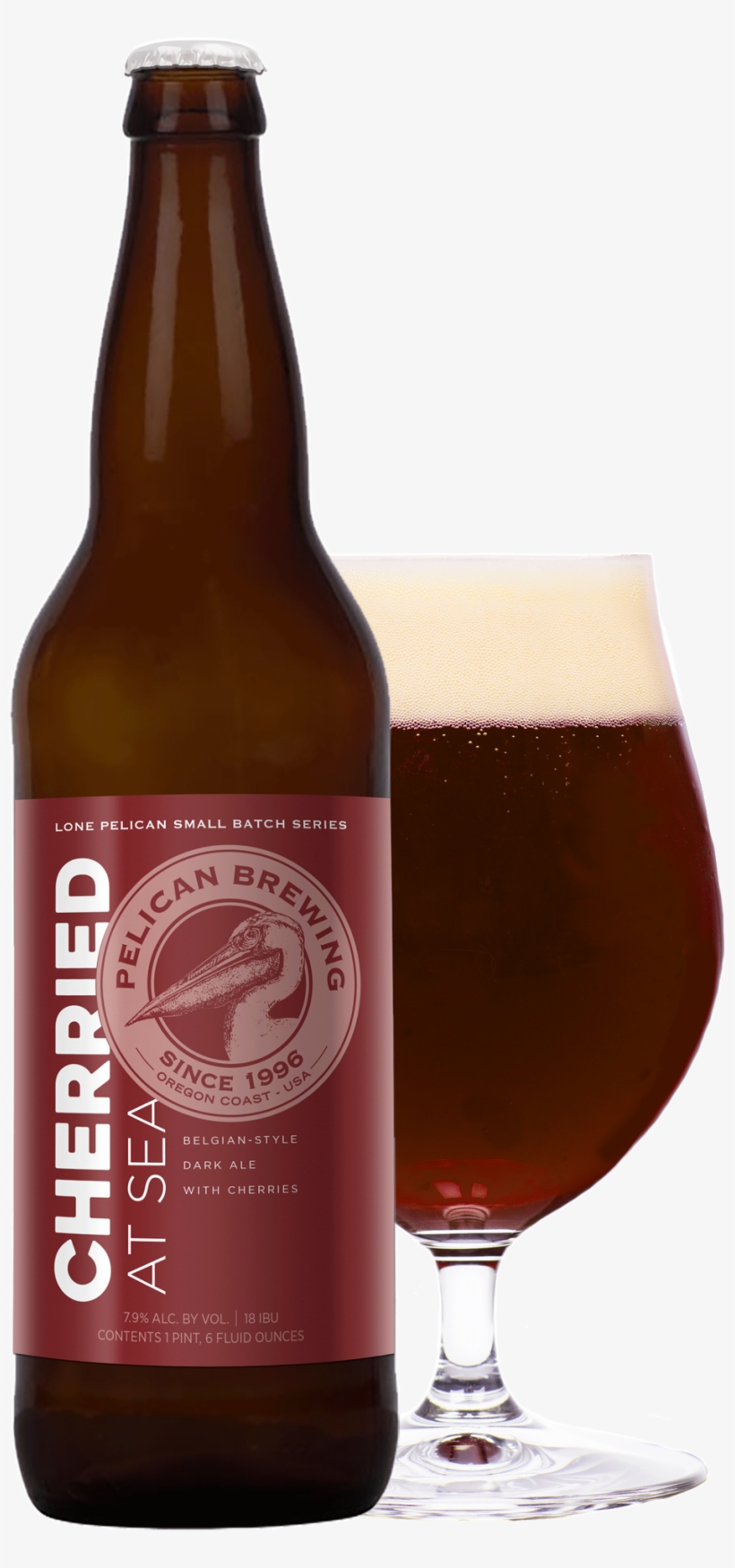 Pelican Cherried At Sea Belgian-style Dark Ale With, transparent png #4608700