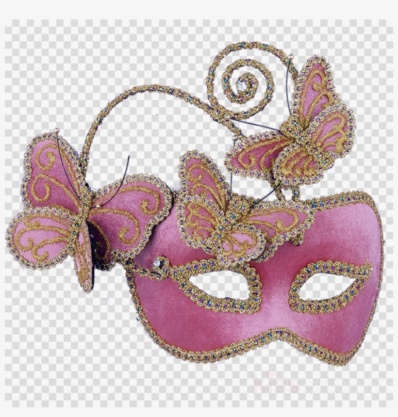 Masquerade Clip Art Pink