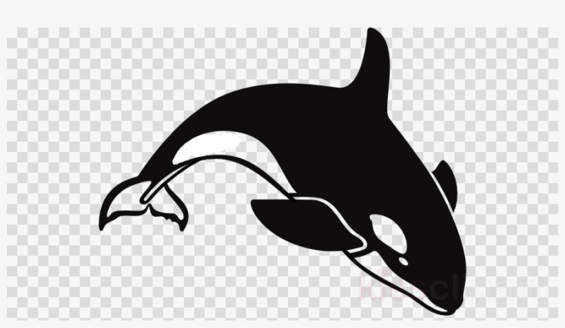 Download Hand Silhouette Png Clipart Clip Art Illustration - Killer Whale Cartoon Png, transparent png #4610721