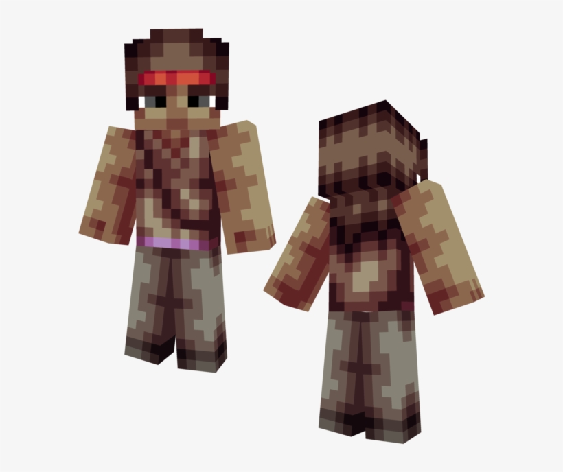 Crrgippng - Rick Grimes Minecraft Skins, transparent png #4612099