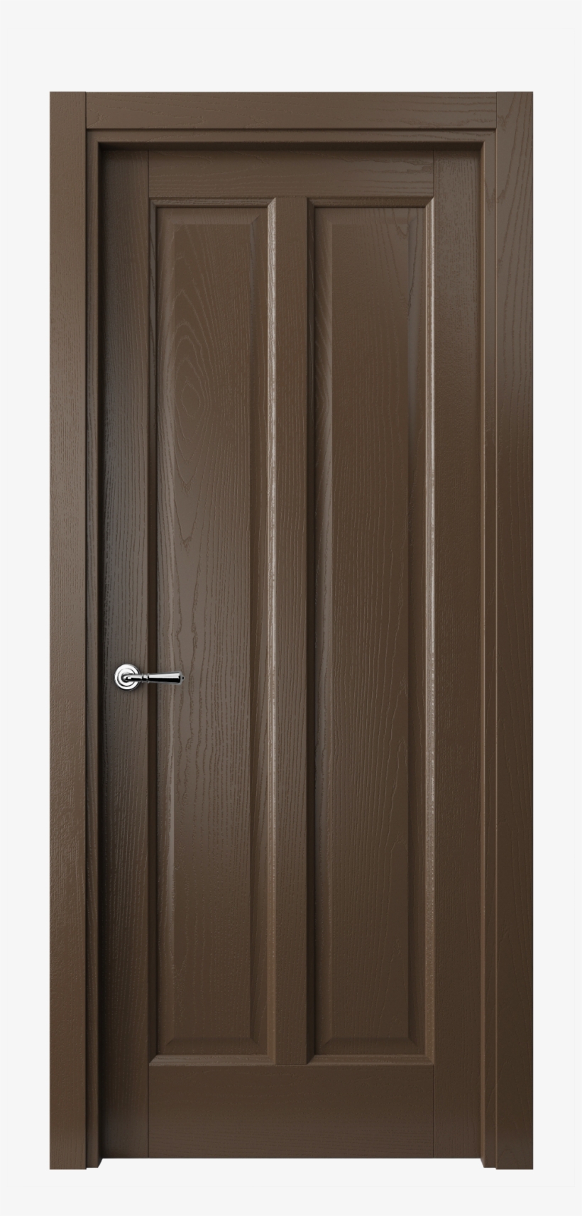 SARTODOORS Double Pocket Sliding Brown Doors 48 x 84 with Strips | Planum  0020 Chocolate Ash