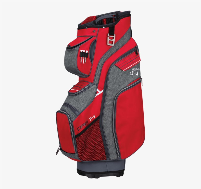 Callaway Golf Org 14 Cart Bag 2018 Red/titanium/white, transparent png #4612711