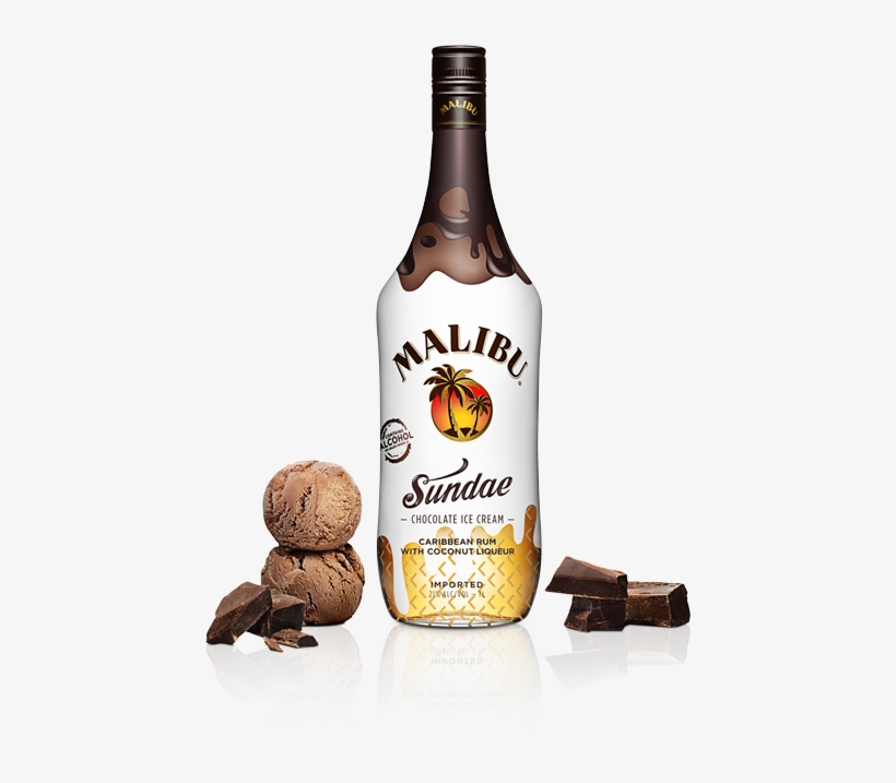 Made With - - Malibu Rum, transparent png #4613298