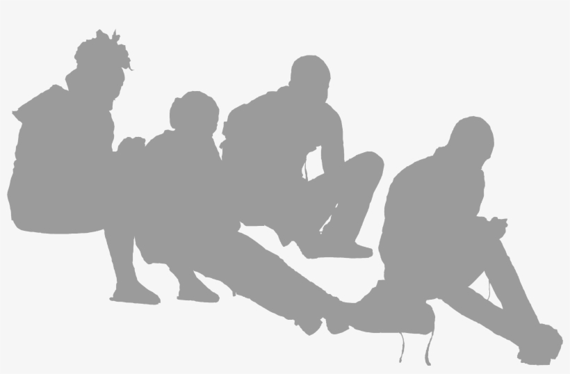 Students Sitting Bw Students Sitting Color Students - Group Of People Sitting Png, transparent png #4614024
