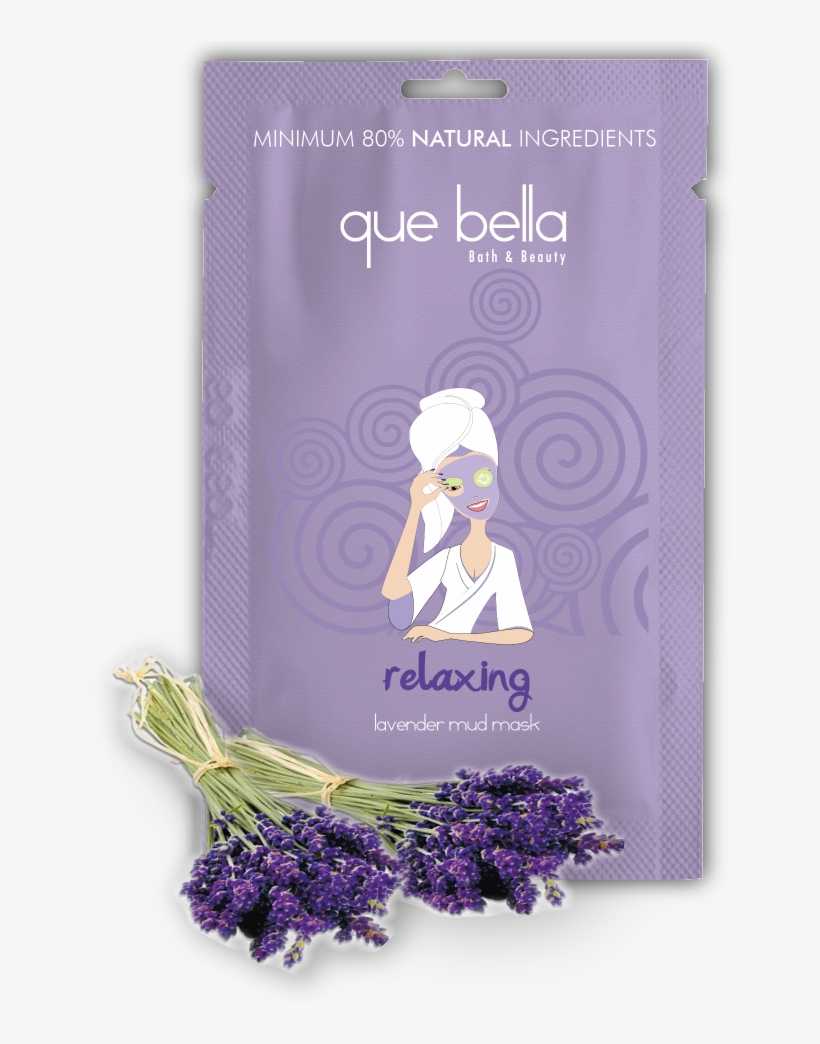 The Relaxing Lavender Aromatherapy Mud Mask Is A Soothing - Que Bella Peel-off Mask, Refreshing, Pomegranate -, transparent png #4614170
