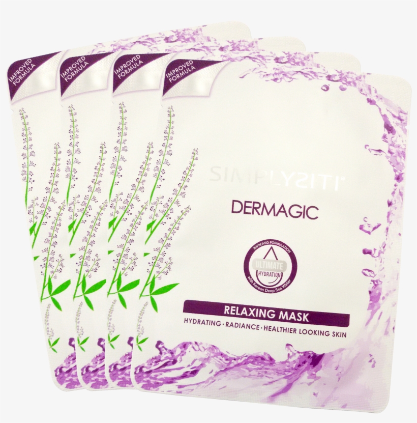 4pcs Dermagic Relaxing Masks, transparent png #4614366