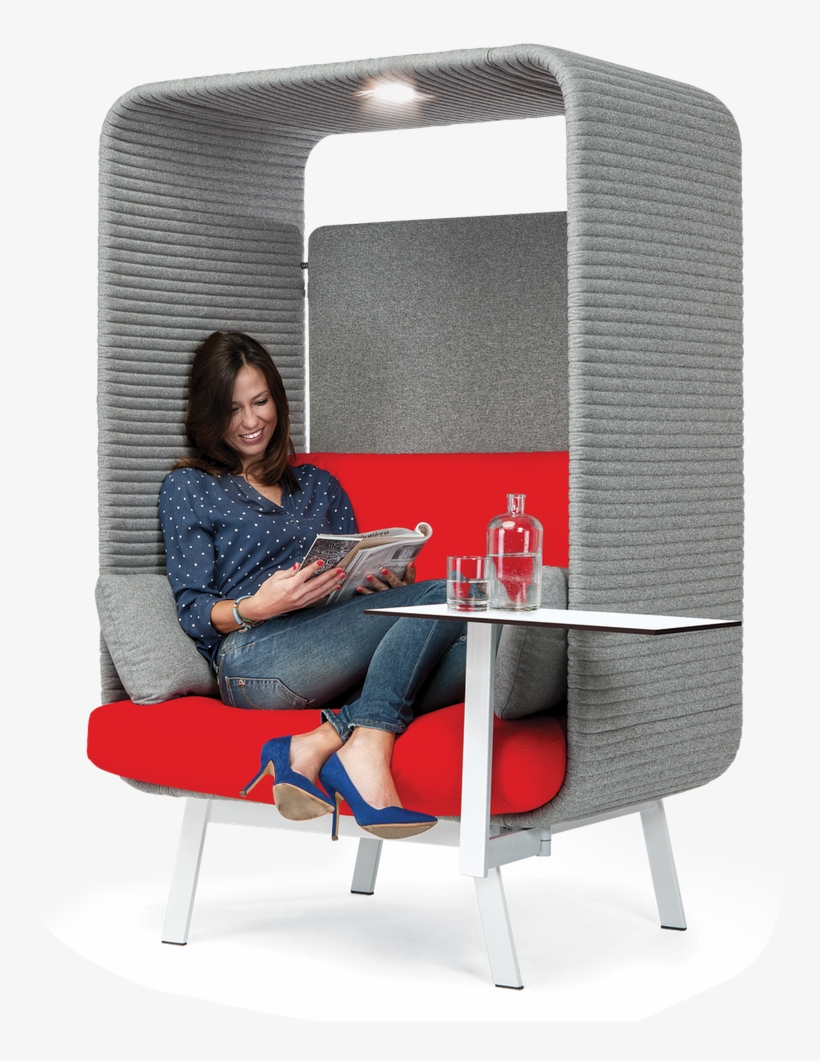 Priveé In Wool, Polyurethane Foam, And Powder-coated - Personal Space In Interior Design, transparent png #4614660