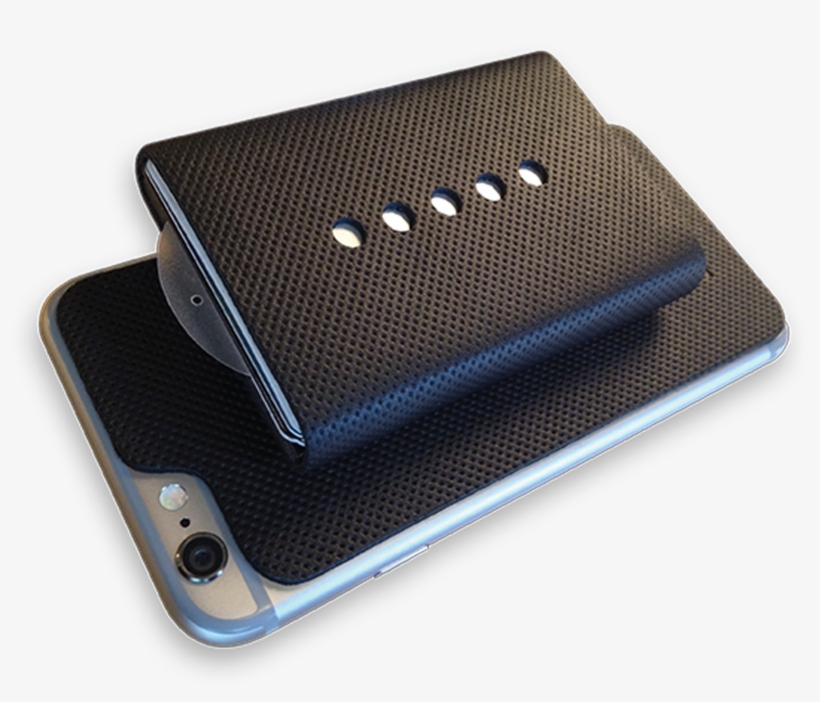 Black Leather Backing For Iphone 5 Or 6 - Iphone, transparent png #4616431