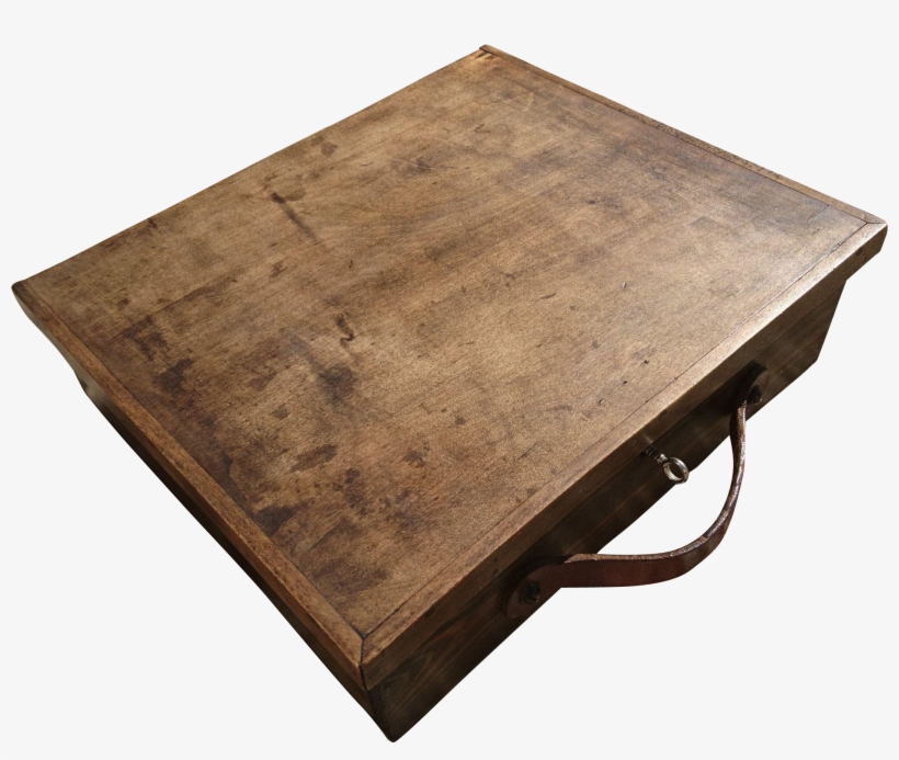 Stunning English Antique Stained Solid Oak Artists - Coffee Table, transparent png #4617508