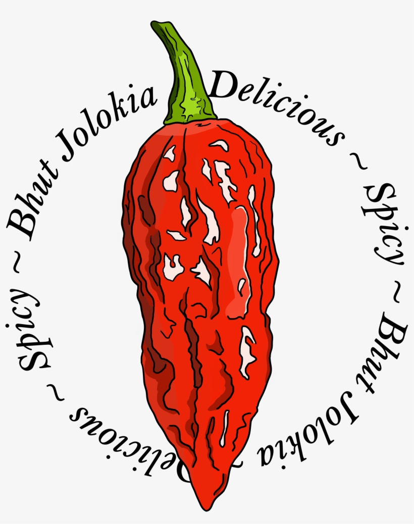 Bhut Jolokia Chili Pepper Spicy - Chili Pepper, transparent png #4617760