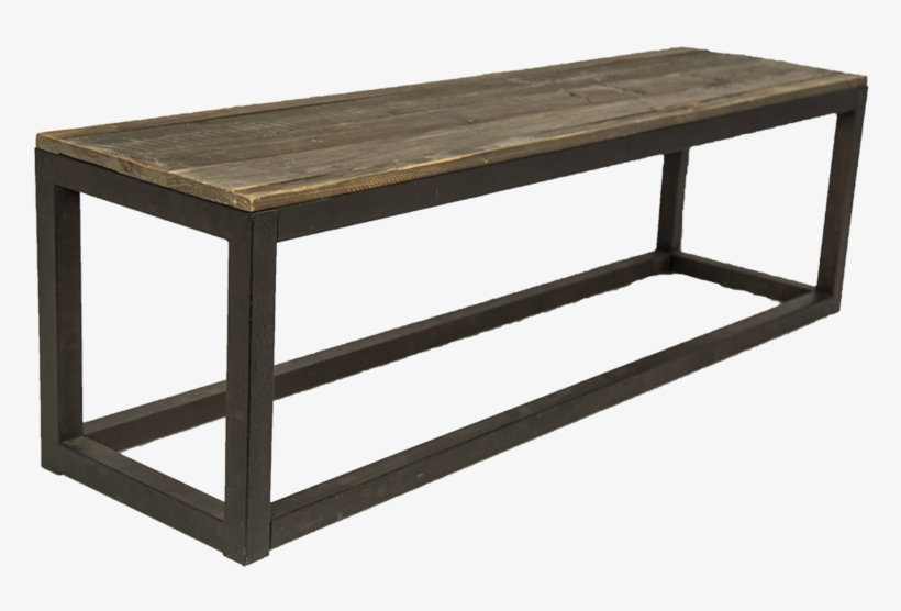Civic Center Wood & Iron Bench, transparent png #4617817