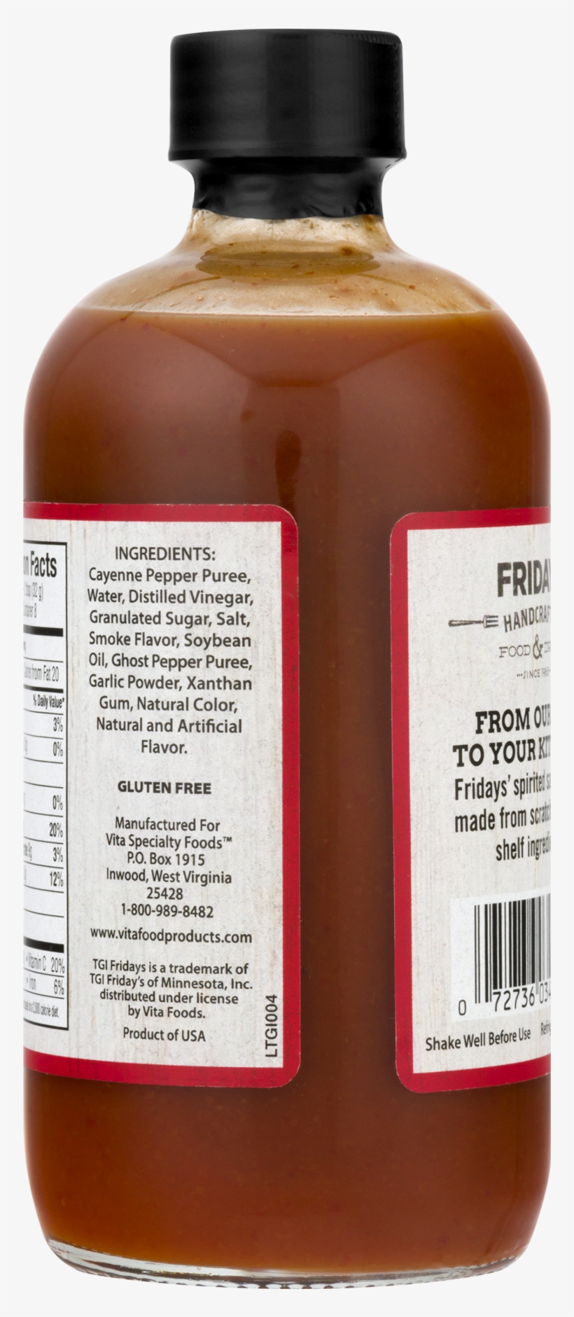 Tgi Friday Ghost Pepper Sauce, - Glass Bottle, transparent png #4618388