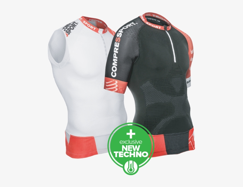 Trail Running Shirt/tank V2 - Compressport Trail Running Shirt V2 Ss, transparent png #4619492