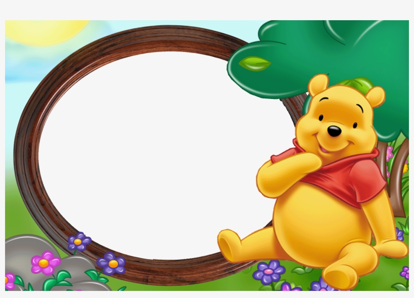 Frame Pencil And In Color - Frame Winnie The Pooh, transparent png #4620494