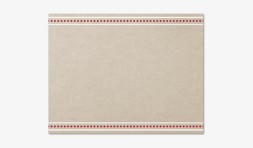 Kraft Paper Holiday Postcard Back - Paper, transparent png #4620584