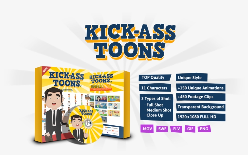 Kick-ass Toons Review Am Review Best Review And Internet - Kick-ass, transparent png #4621425