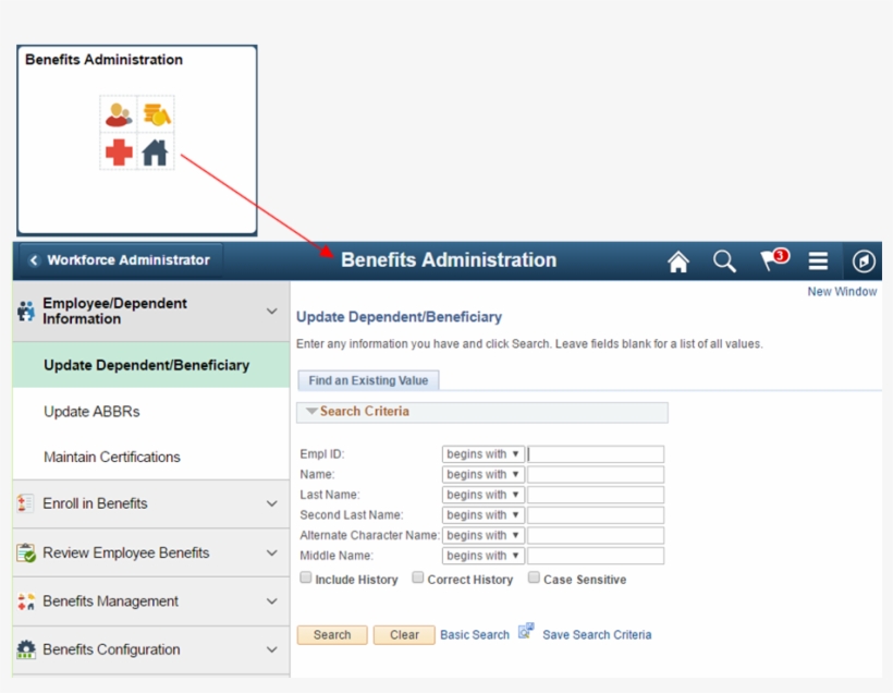 Benefits Administration Tile Opening Benefits Administration - Navigation, transparent png #4621485