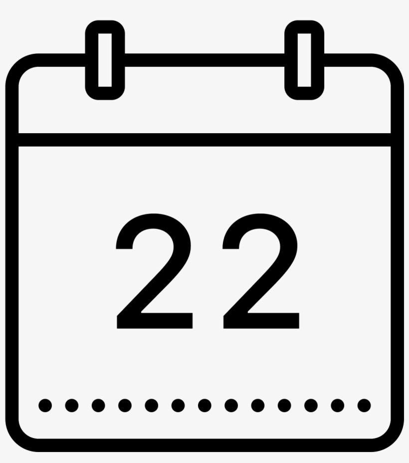 The Logo Is A Calendar Shape - Icon Zeitraum, transparent png #4622471