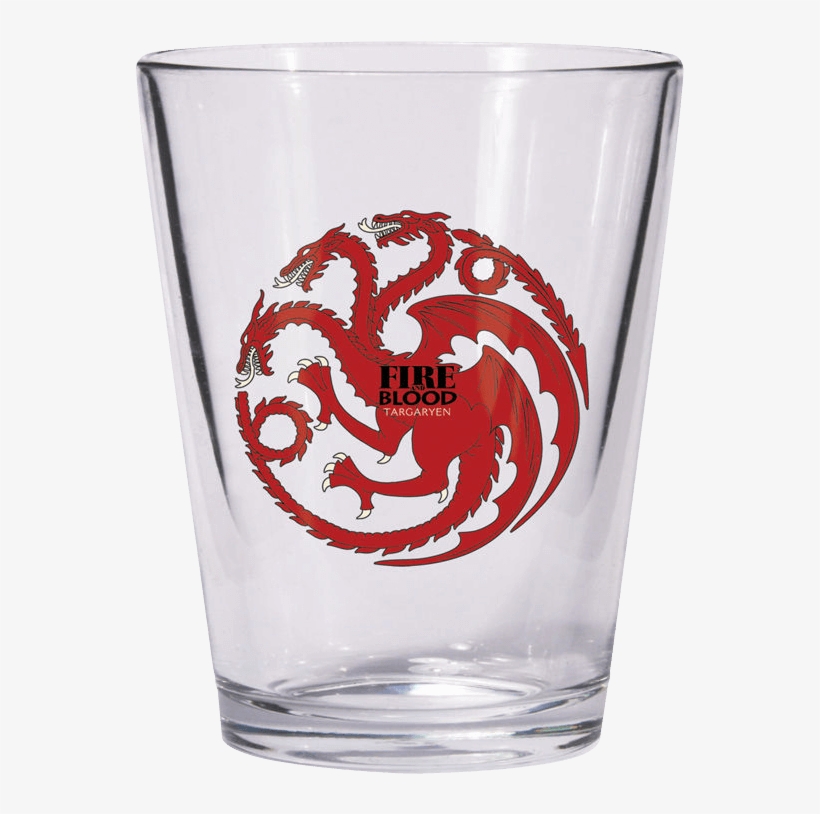 Game Of Thrones Targaryen Sigil Shot Glass - Targaryen Drawn Fire And Blood, transparent png #4623208