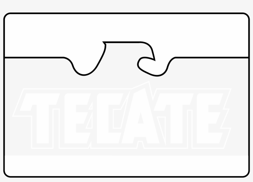 Tecate Logo Black And White - Line Art, transparent png #4623212
