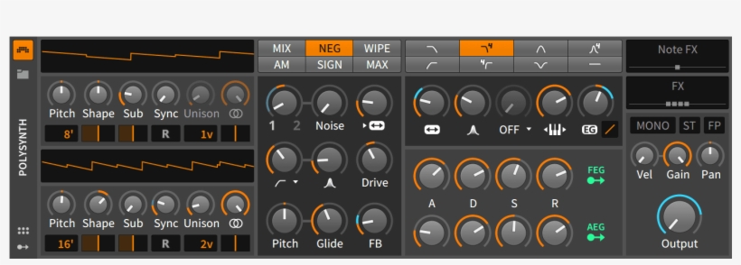 Polysynth Bitwig, transparent png #4623359