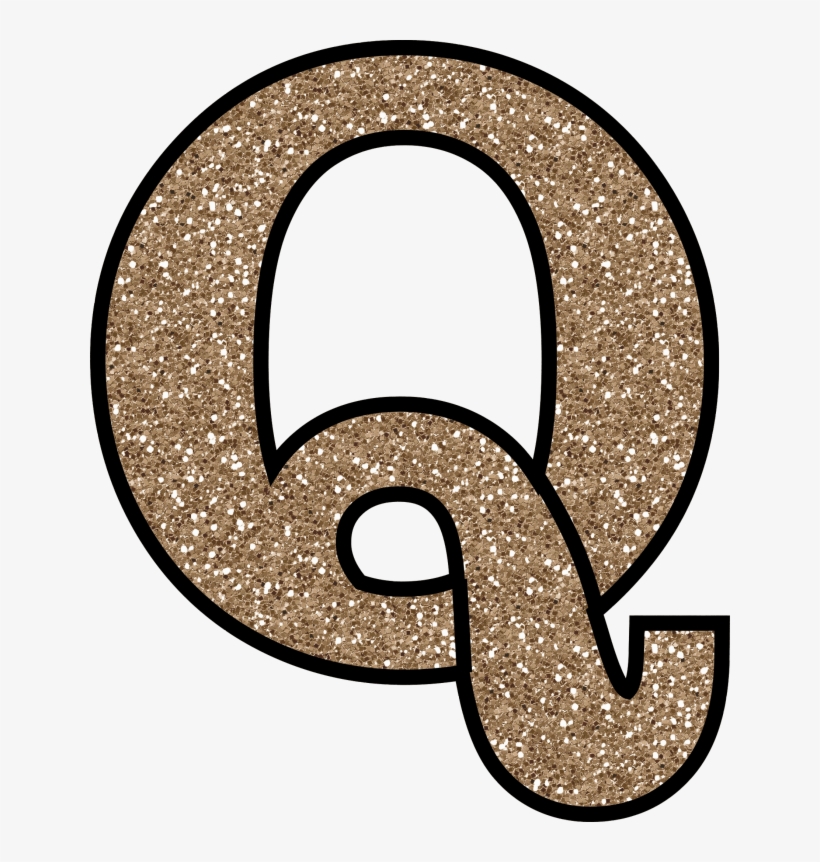 Glitter Without The Glue Free Digital Printable Alphabet - Glitter Letter Q Png, transparent png #4623605