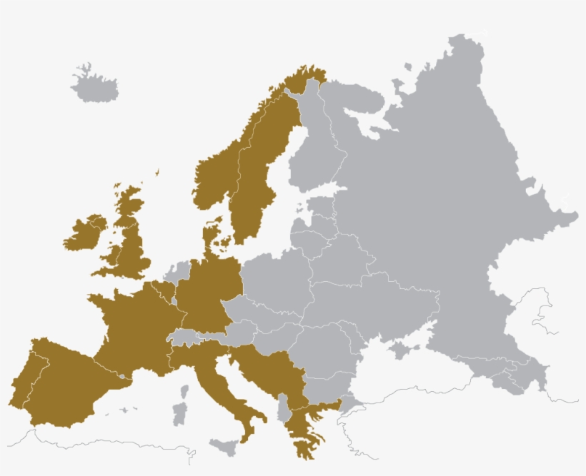 A Consortium Of 23 Institutions, With Ccmar As Coordinator - Europe Map Vector, transparent png #4623807