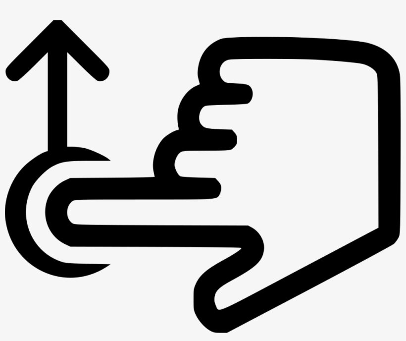 Move Up Vertical Arrow Finger Comments - Icon, transparent png #4623948