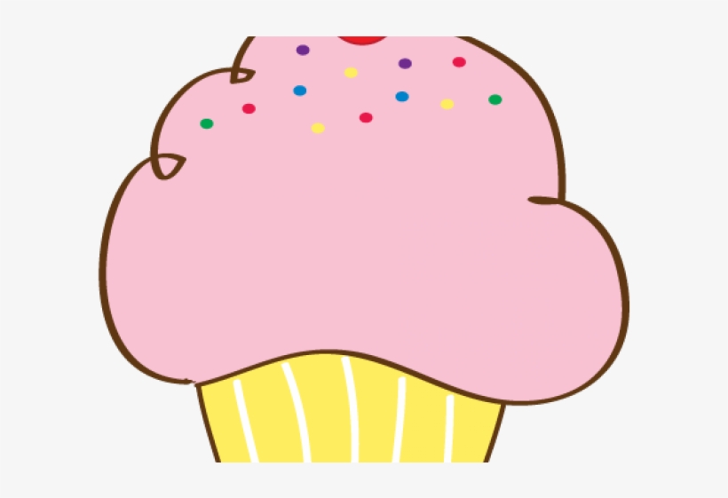 Cupcake Clipart Pink - Dibujo De Cupcake Para Imprimir - Free Transparent  PNG Download - PNGkey