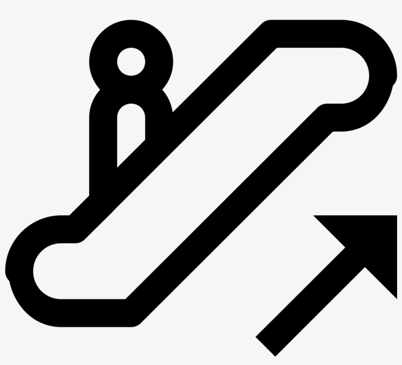 Escalator Up Icon - Icon, transparent png #4624264