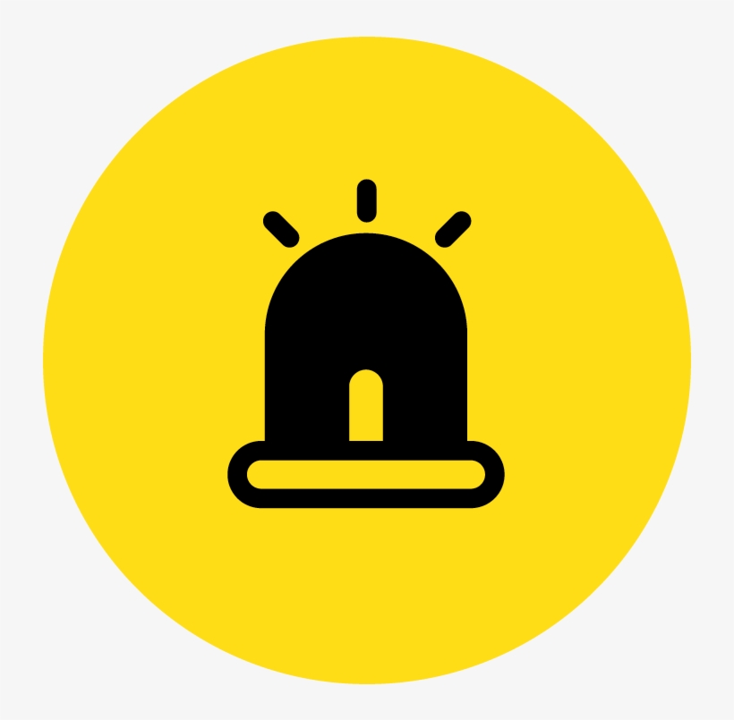 24/7 Alarm Button - Circle, transparent png #4625823