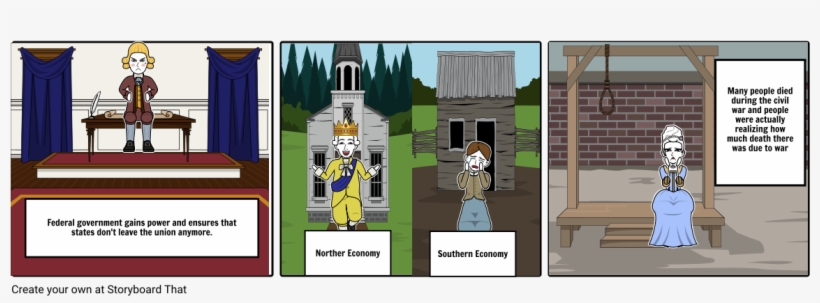 Storyboard For Civil War - Cartoon, transparent png #4626995