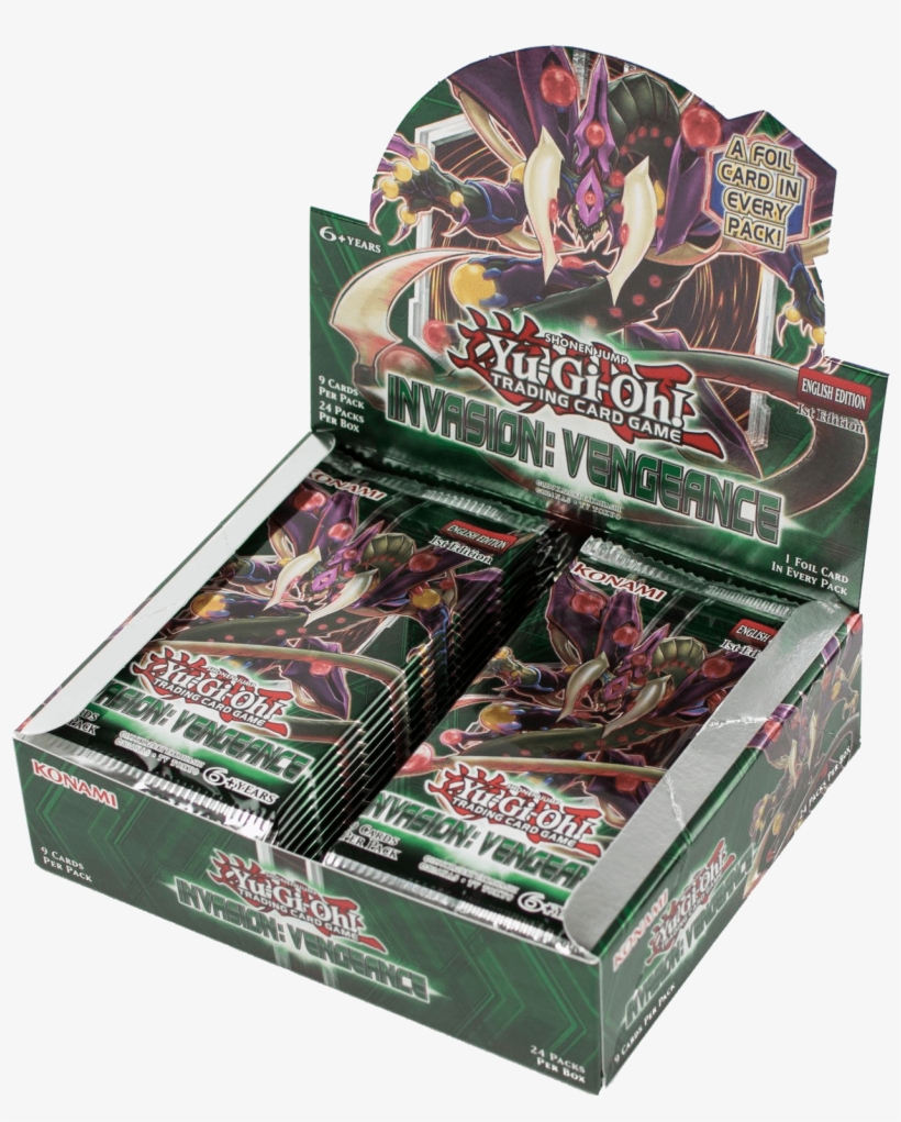 Yugioh - - Konami Yu-gi-oh! Invasion: Vengeance Booster Box (24, transparent png #4627524