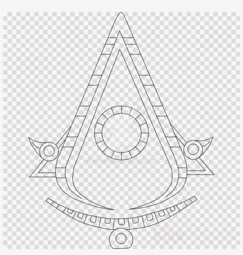 Assassin Creed Aztec Symbol Clipart Logo Assassin's - Clip Art, transparent png #4629719