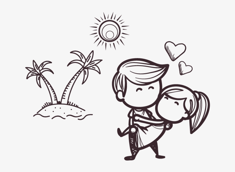 2005 - Love Romantic Cute Cartoon Couple, transparent png #4629778