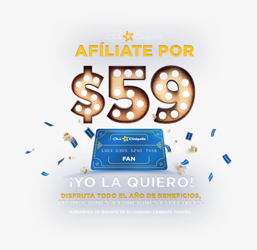 Afíliate Por Pesos Png Cinepolis Tarjetas De Regalo - Illustration, transparent png #4629836