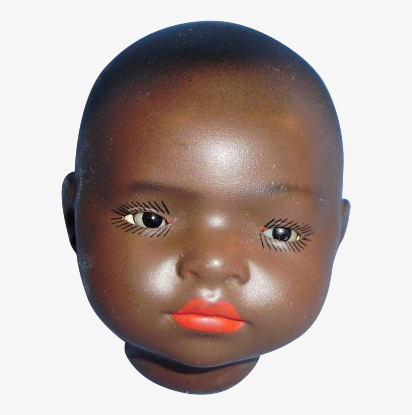 Antique German Black Painted Biscaloid Character Baby - Child, transparent png #4629840
