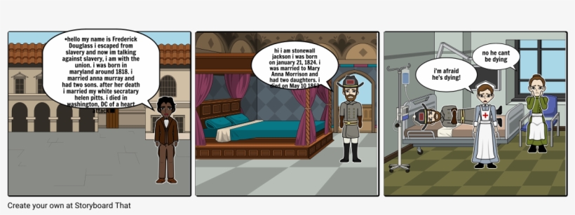 Stonewall Jackson/frederick Douglass - Cartoon, transparent png #4630734