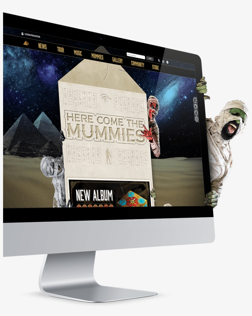 Here Come The Mummies - Computer Monitor, transparent png #4630739