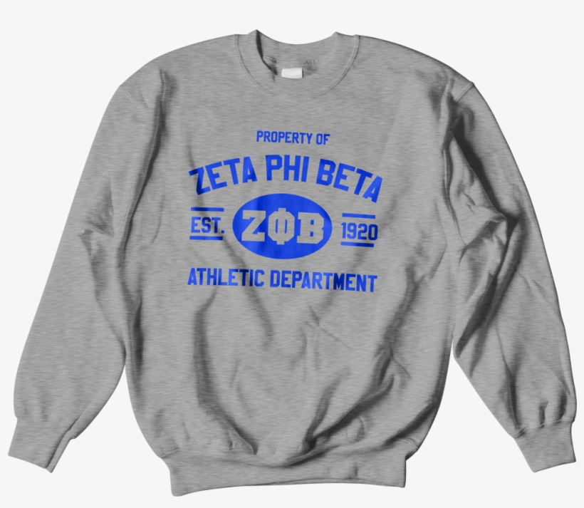 Zeta Phi Beta Athletic Crewneck Sweatshirt - Jordan 3 Chlorophyll Tee, transparent png #4631178