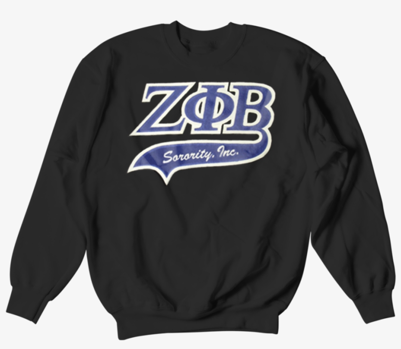 Zeta Phi Beta Tackle Twill Sweatshirt - Letters Greek Apparel, transparent png #4631601