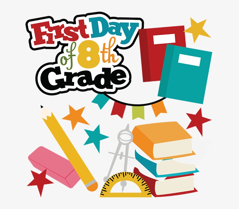 Svg Freeuse Download First Day Of Th Grade School Files - 1st Day Of 8th Grade, transparent png #4632701
