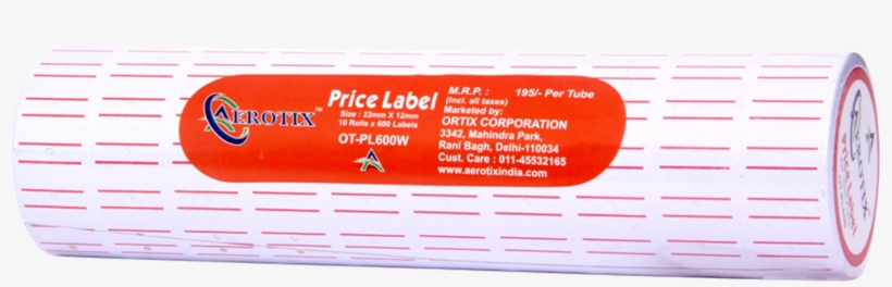 10% Off Aerotix Price Roll White Red Line Mrp - Label, transparent png #4633223