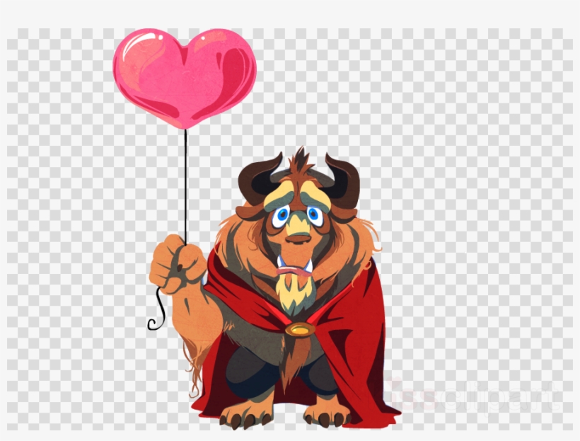 Cute Beast From Beauty And The Beast Clipart Belle - Beauty And The Beast Chibi, transparent png #4633517