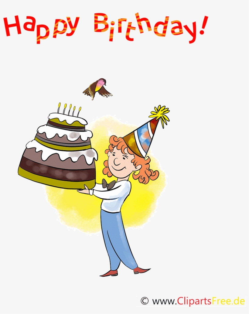 Geburtstag Animation Gratis Clip Art Funny Birthday - Animation Geburtstag, transparent png #4634477